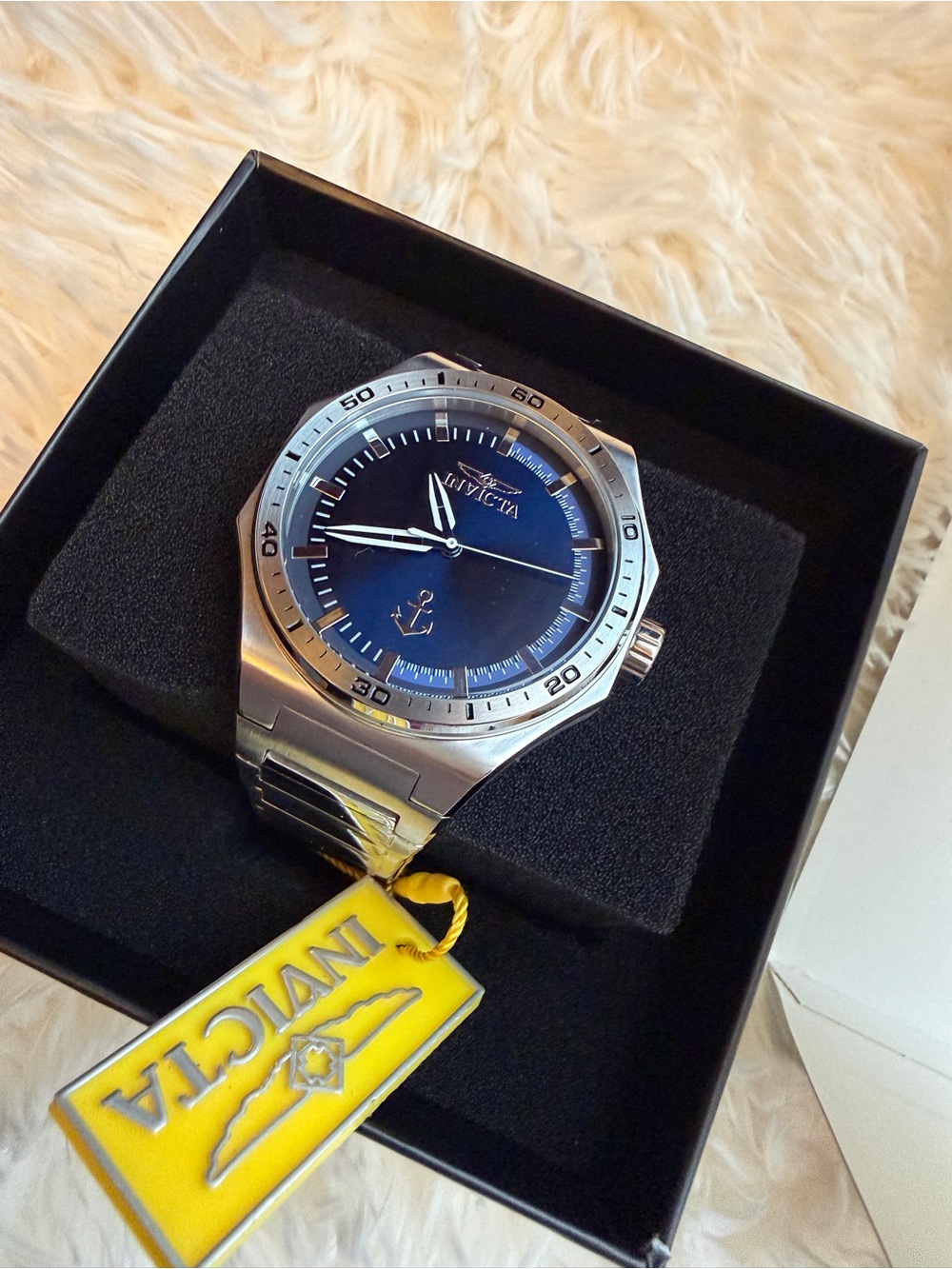 Invicta Watch Men Ocean Voyage Stainless Steel Blue Dial Analogue 49969 NEW